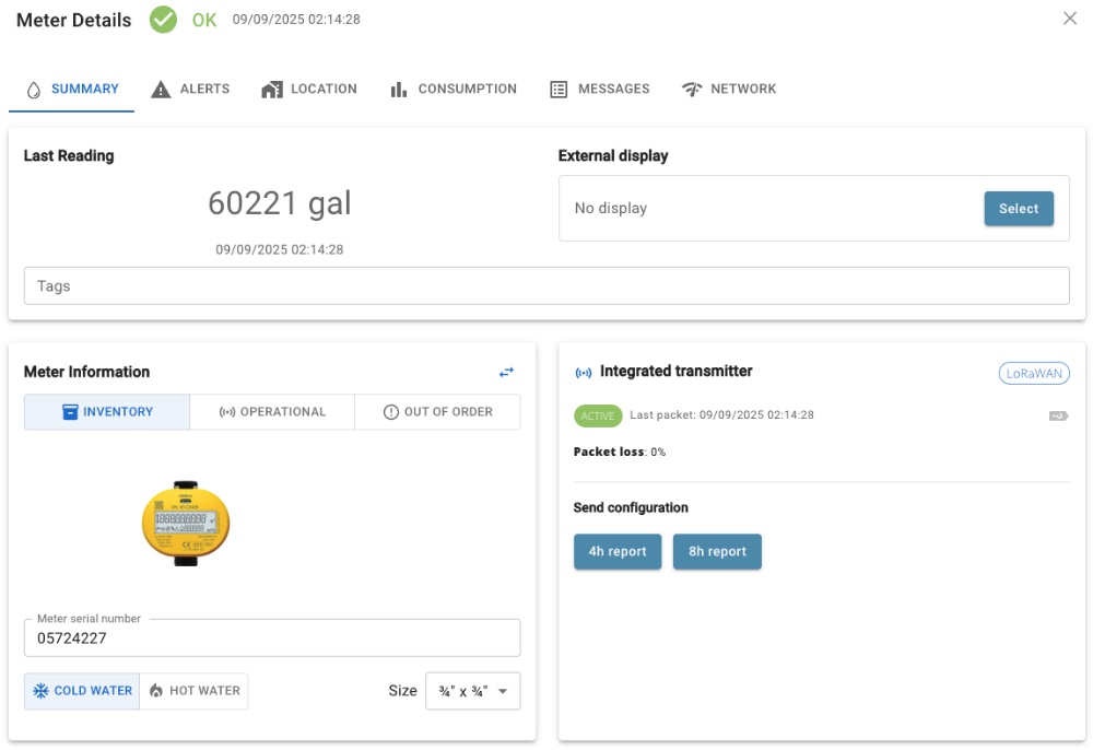 Détail compteur
